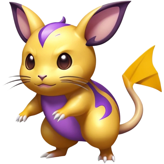 Shiny purple Raichu  emoji