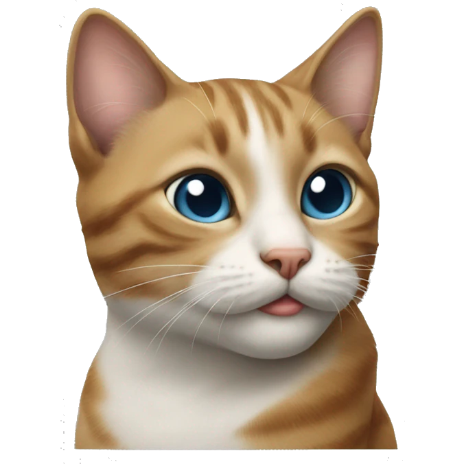 Cat givig a kiss emoji