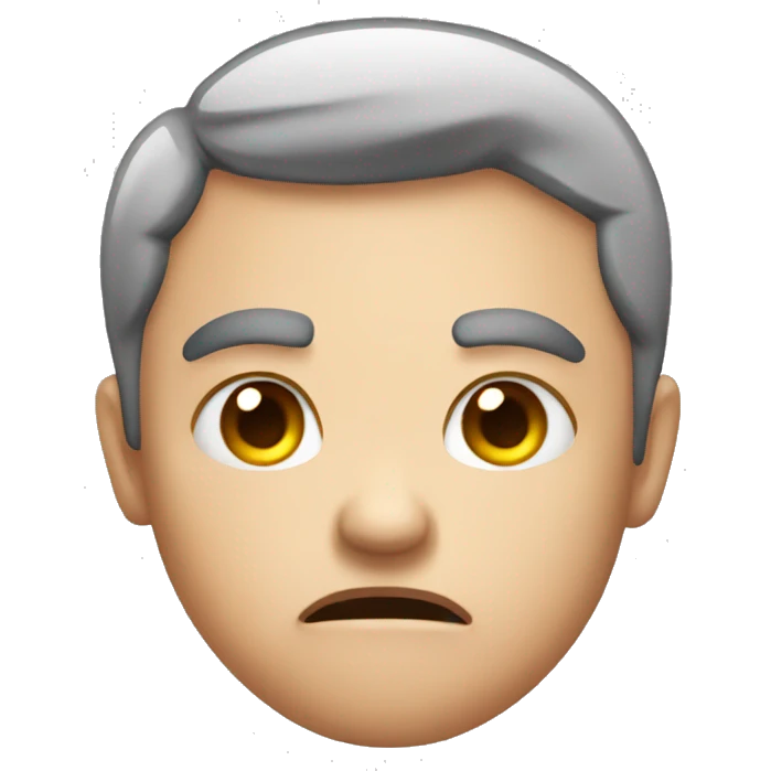 angry with blush emoji