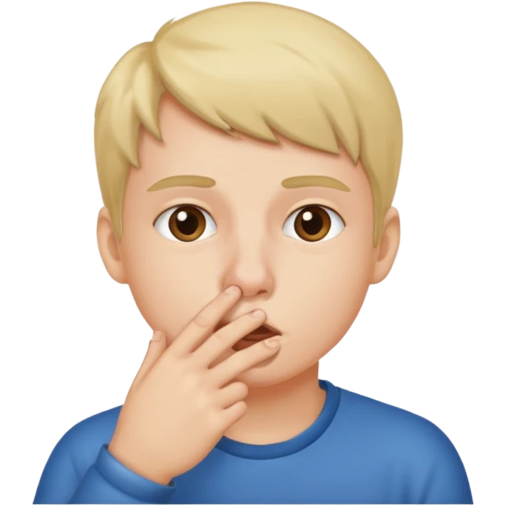 Ein junge der popelt  emoji
