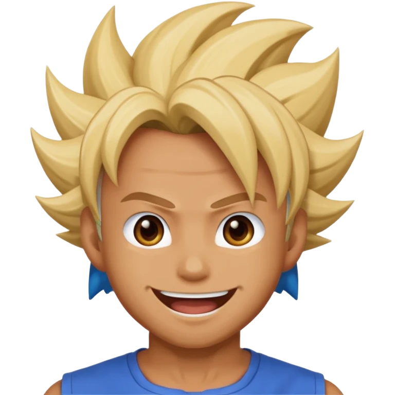 ssj blue form happy  emoji