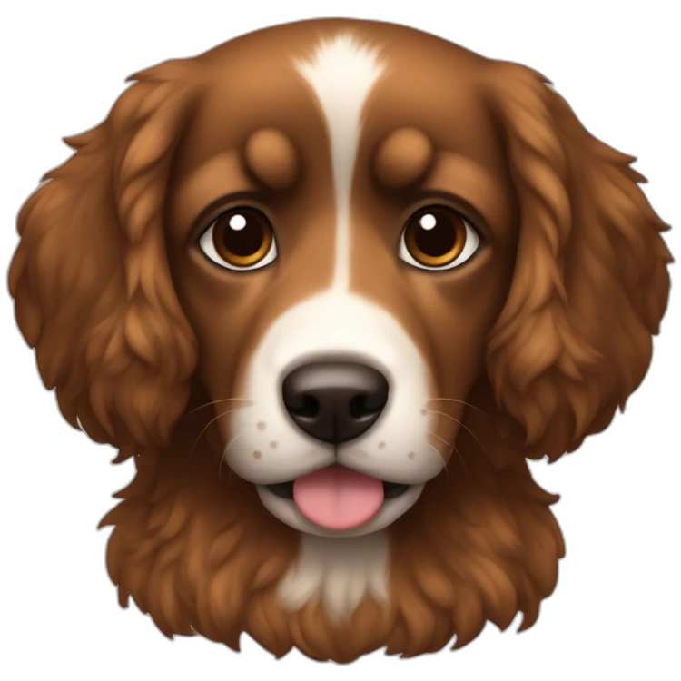 schtizo cachorro peludo marrom emoji