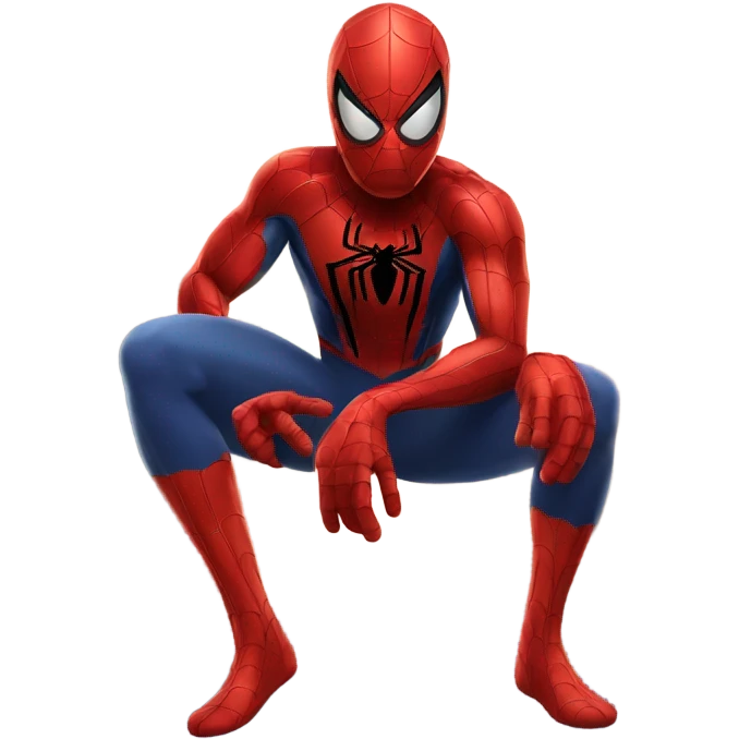 Red spiderman emoji