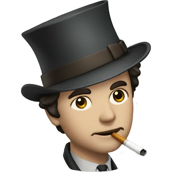 Sherlok Holmes with a cigarette  emoji