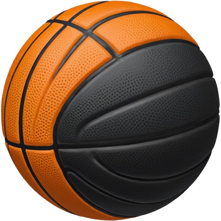 Black basketball emoji