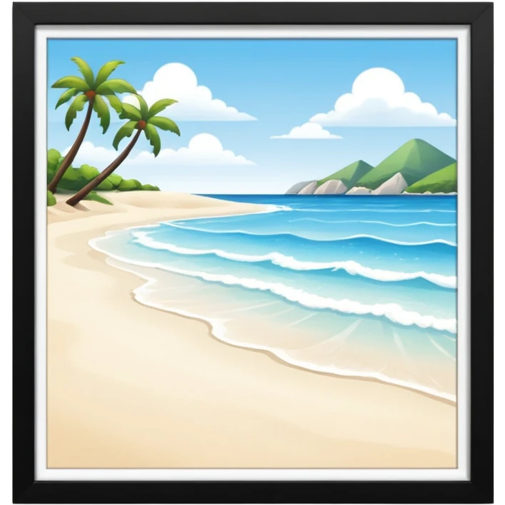 playa sin marco emoji