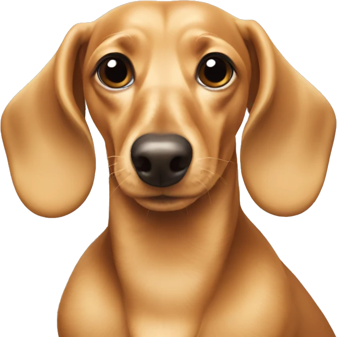 Blonde dachshund emoji