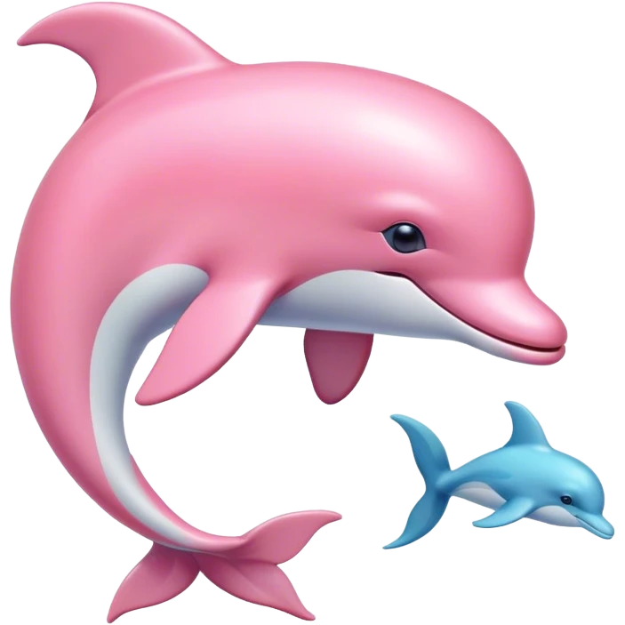 Pastel-pink-colors-dolphin emoji