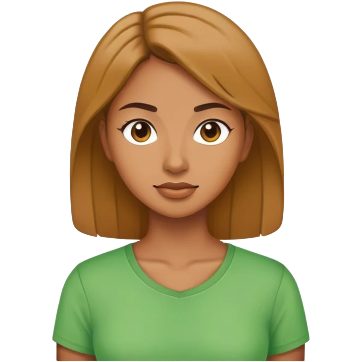 woman in green shirt emoji