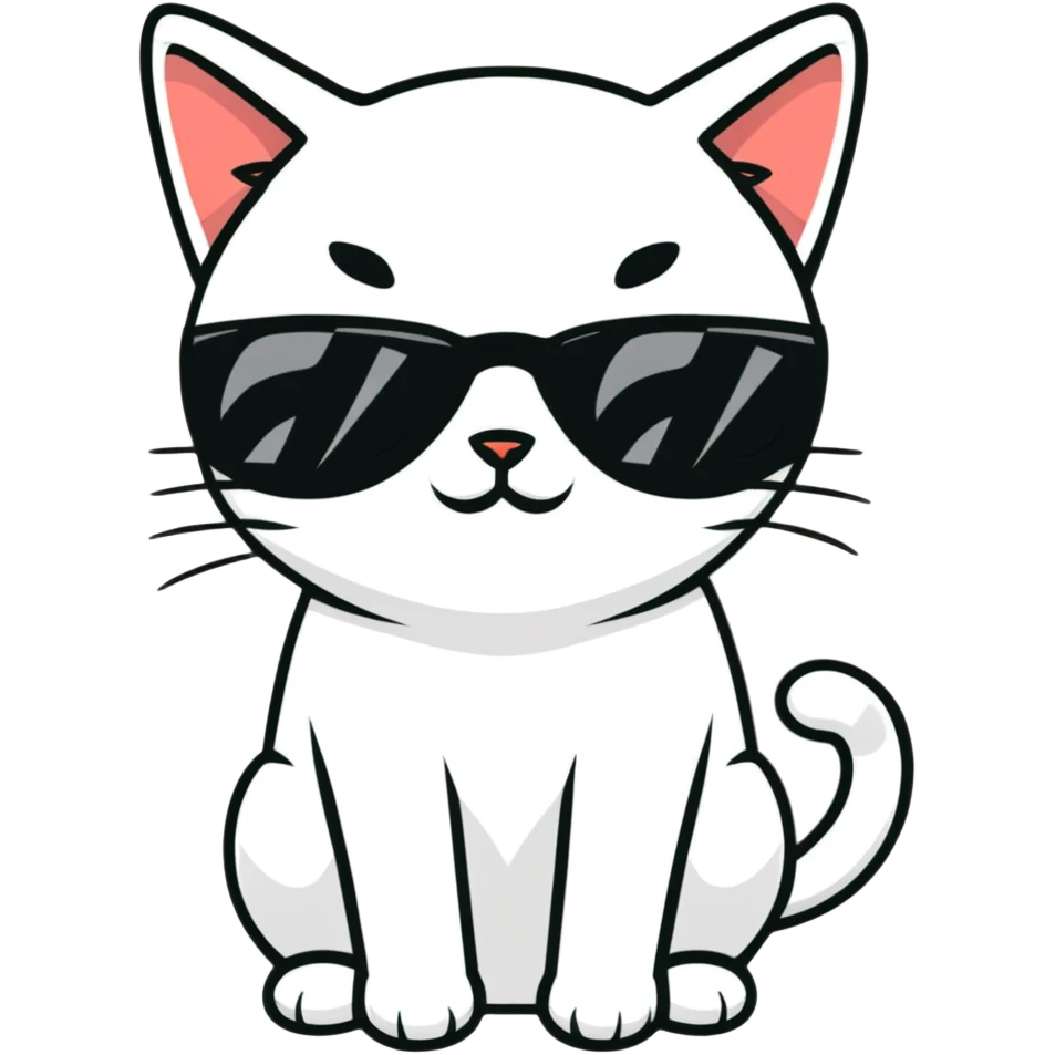 cat wearing sunglasses emoji
