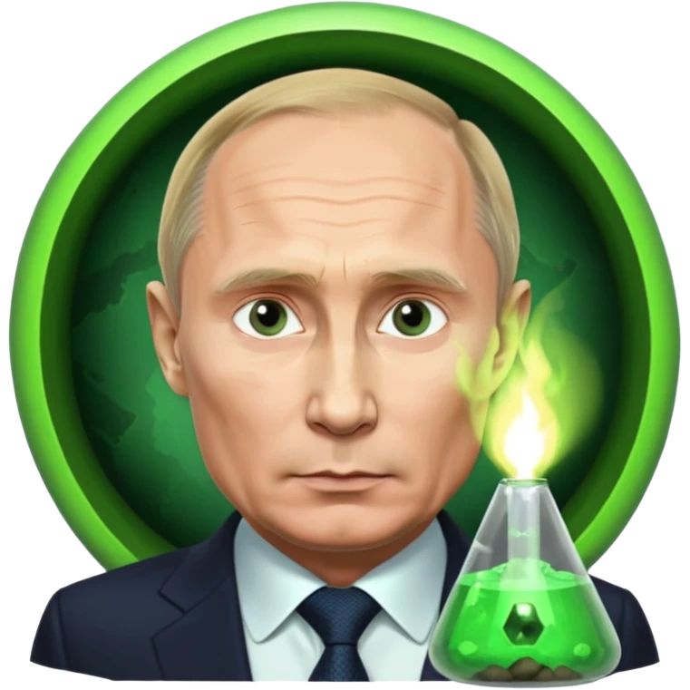 Путин смотрит в эуран emoji