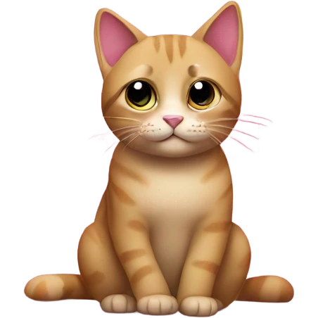 cat on pink shee emoji