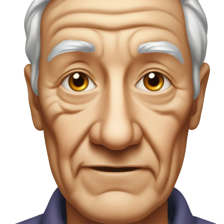 wisdom in a weathered face emoji