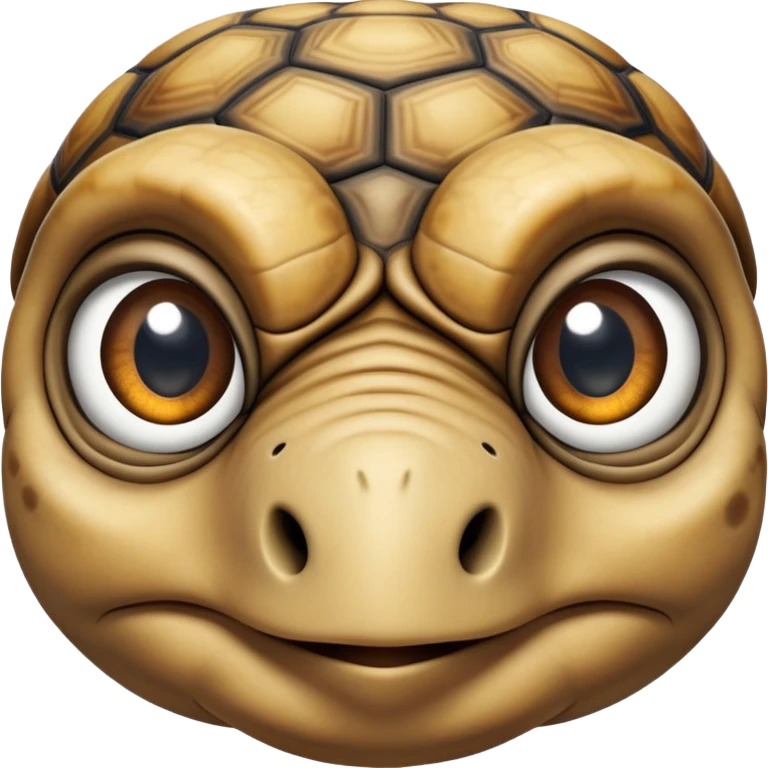 cinematic-tortoise-realistic--emoji,,-wrinkled-wise-face-peering-ahead-with-calm-determination,-cute large-eyes-reflecting-centuries of wisdom, zoomed into its face emoji