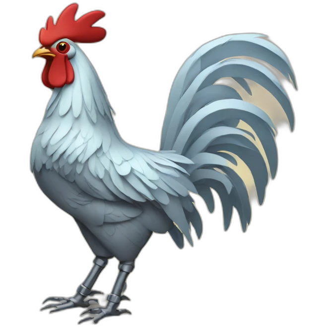 robot rooster emoji