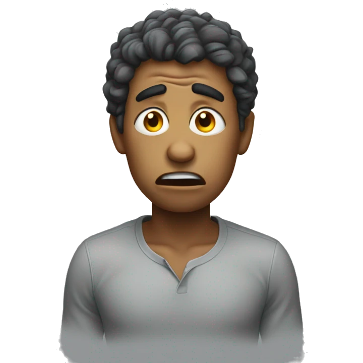 Person expressing frustration emoji