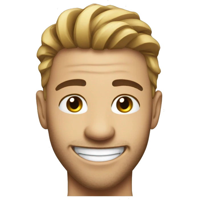 The hockey player winks emoji