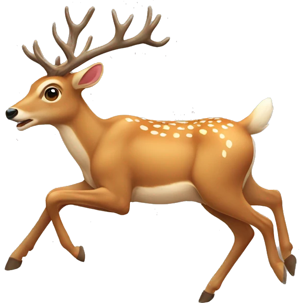 Deer running emoji