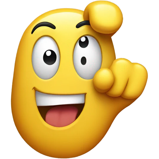 middle finger with smile emoji