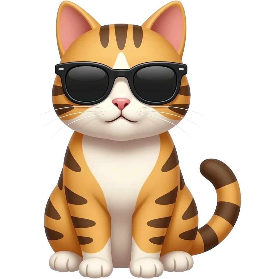 Cat wearing sunglasses emoji