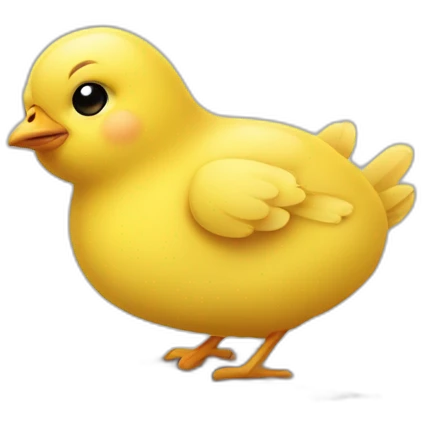 Little Yellow chick with a laptop emoji