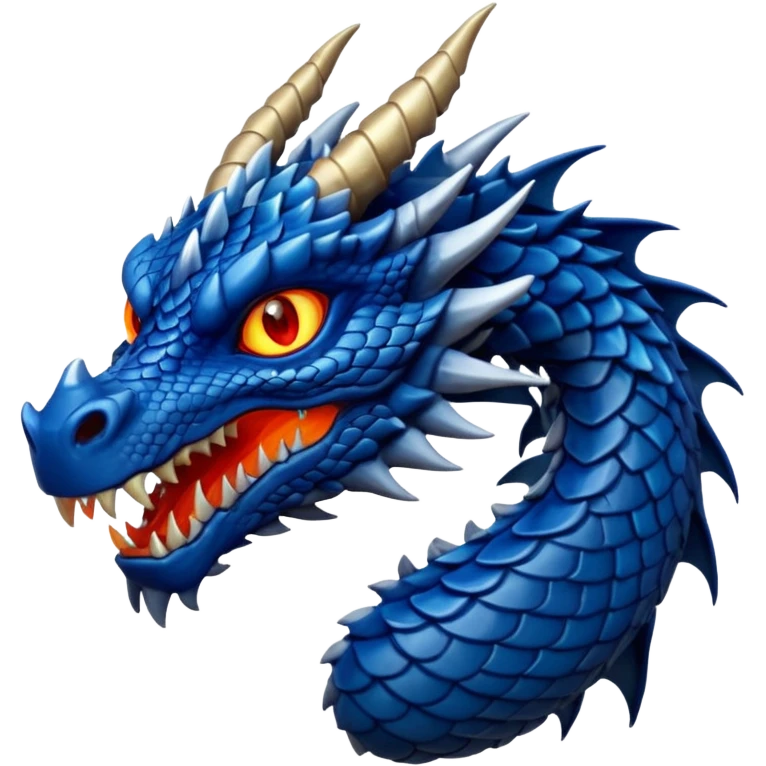 Navy blue dragon emoji