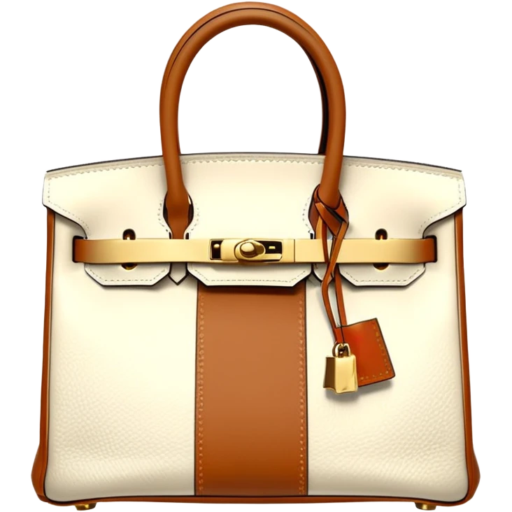 hermes birkin cream color bag emoji