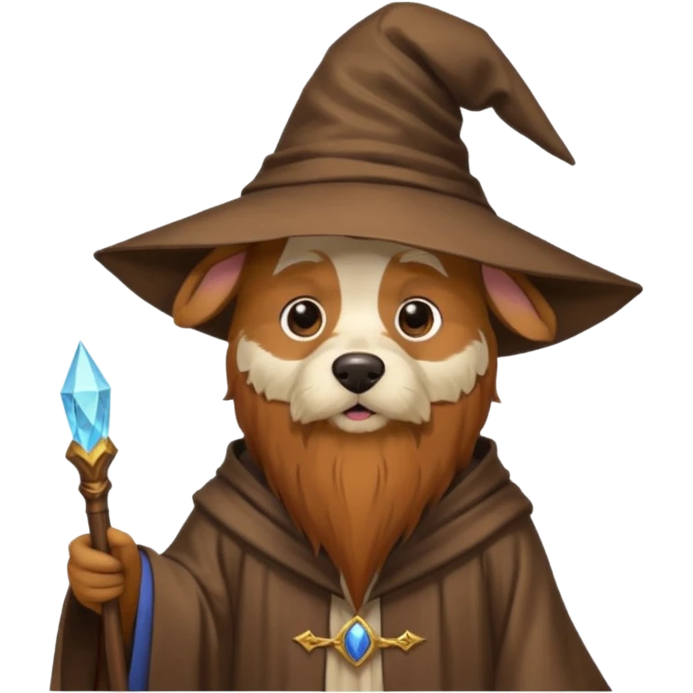 Dog wizard emoji