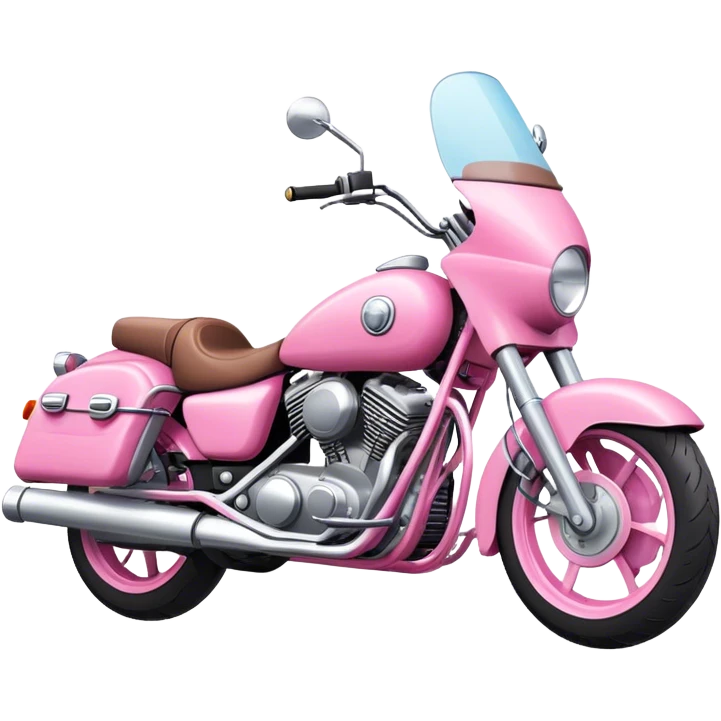 Pink motorcycle  emoji