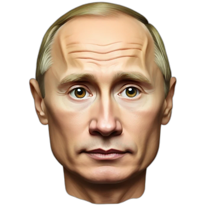 Vladimir Putin in a tattoo emoji