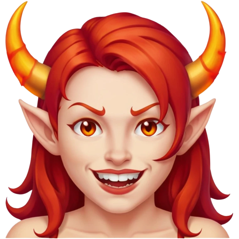 Mix this 3 emoji together (🔥😈😘) emoji