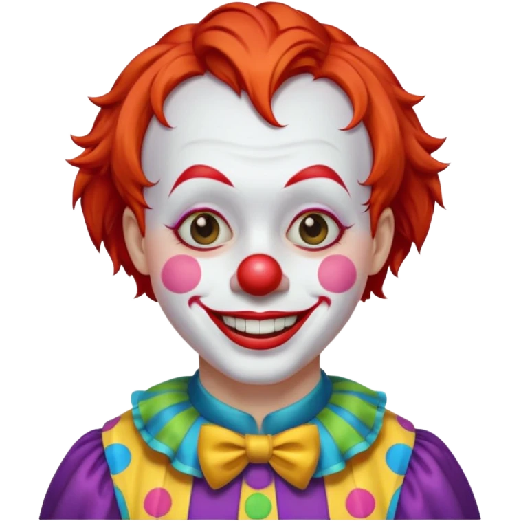 clown with short hair emoji