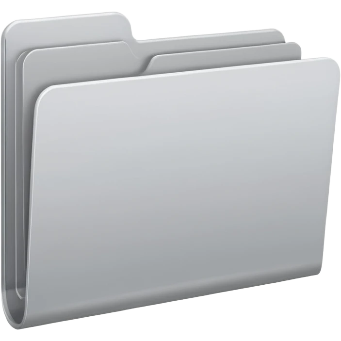 white and gray folder empty emoji