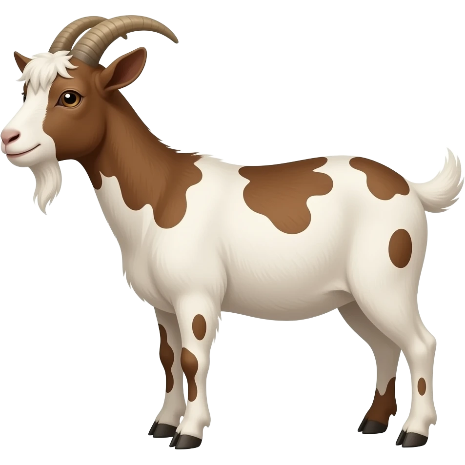cabra con manchas marrones chica emoji