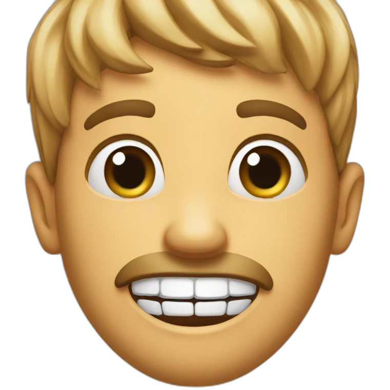 Funny face emoji