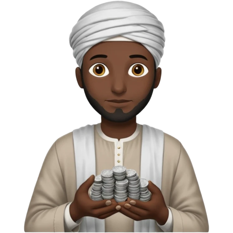 Un árabe  negro con mucha plata  emoji