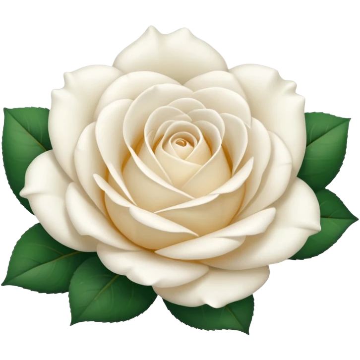 single white rose bloom emoji