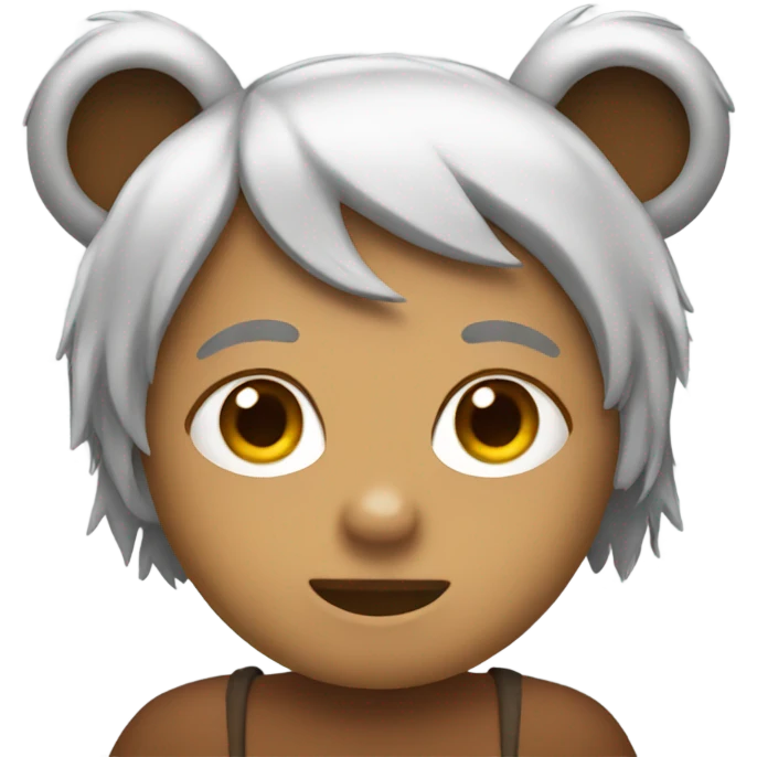 With bear ears emoji