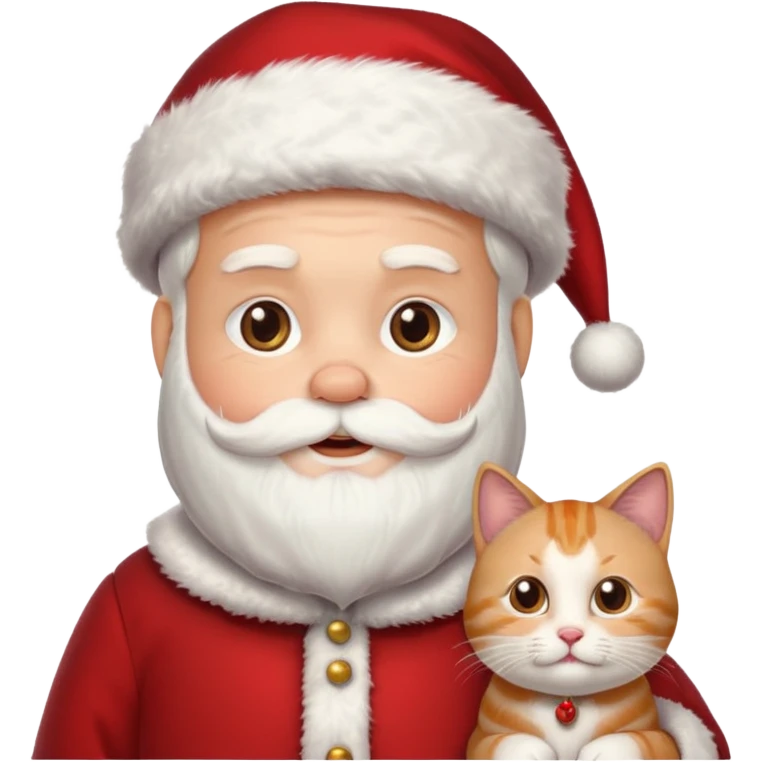 papanoel con gato emoji