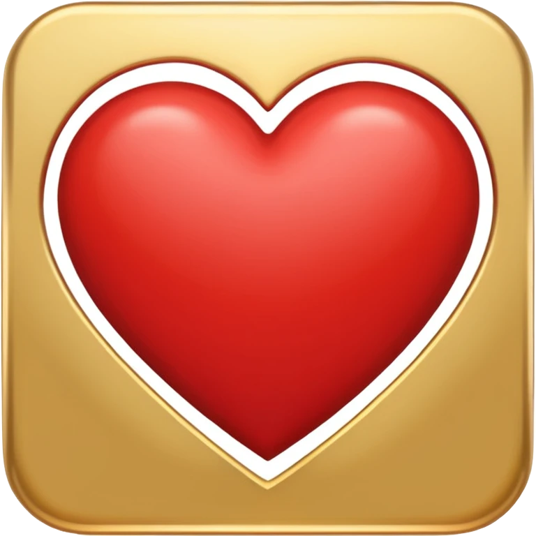 heart with a gold outline emoji