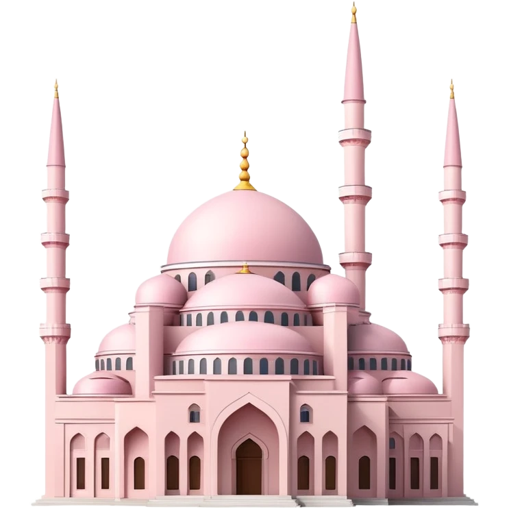 Light pink İstanbul mosque under construction  emoji