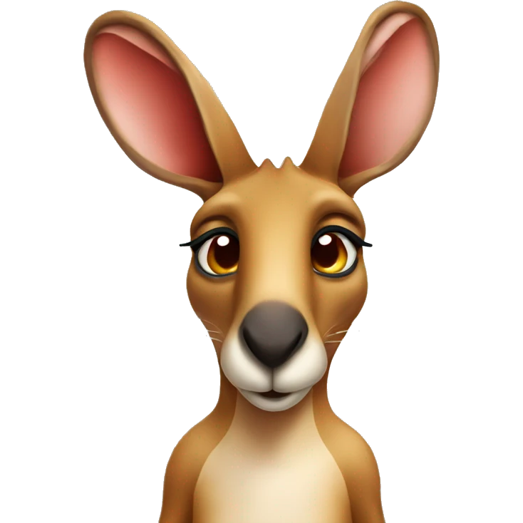 Kangaroo with heart emoji
