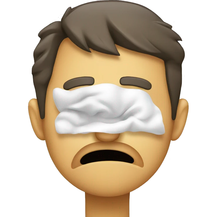 Sneezing emoji