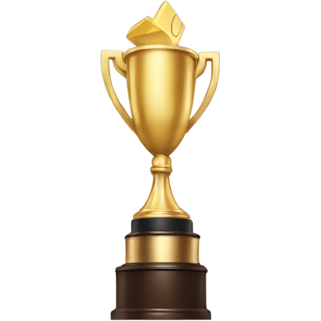 man lift the trophy emoji
