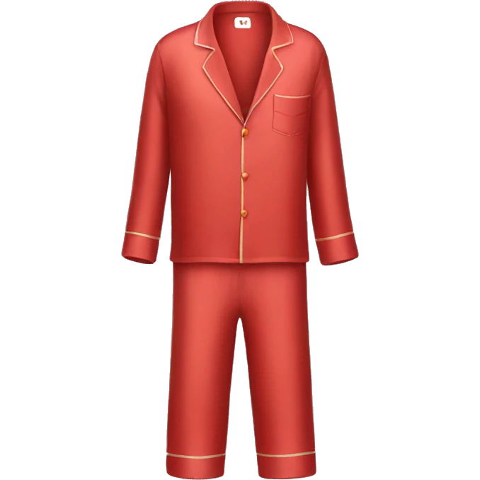 red silk pajama emoji