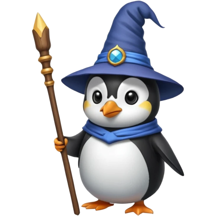 Penguin Wizard emoji