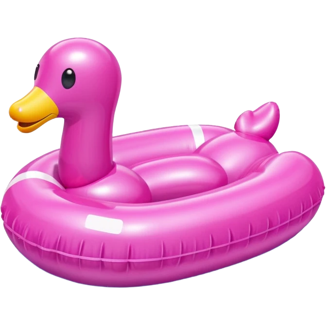 Pink floating inflatable on sea emoji