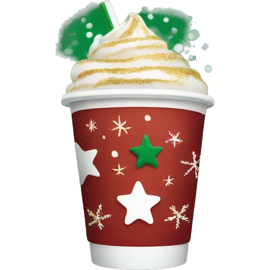 Starbucks holiday cup  emoji