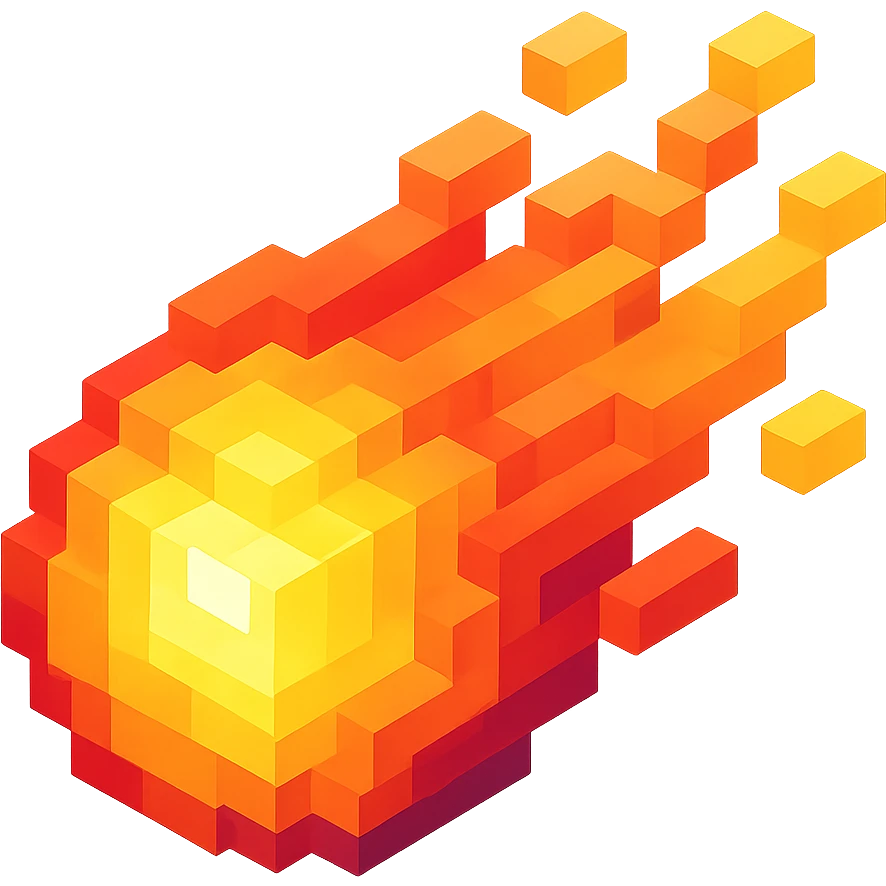 светящиеся комета, no background emoji