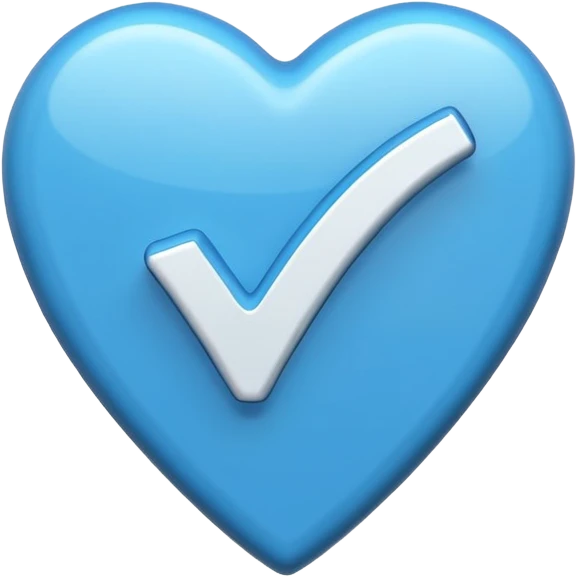 Checkmark blue emoji